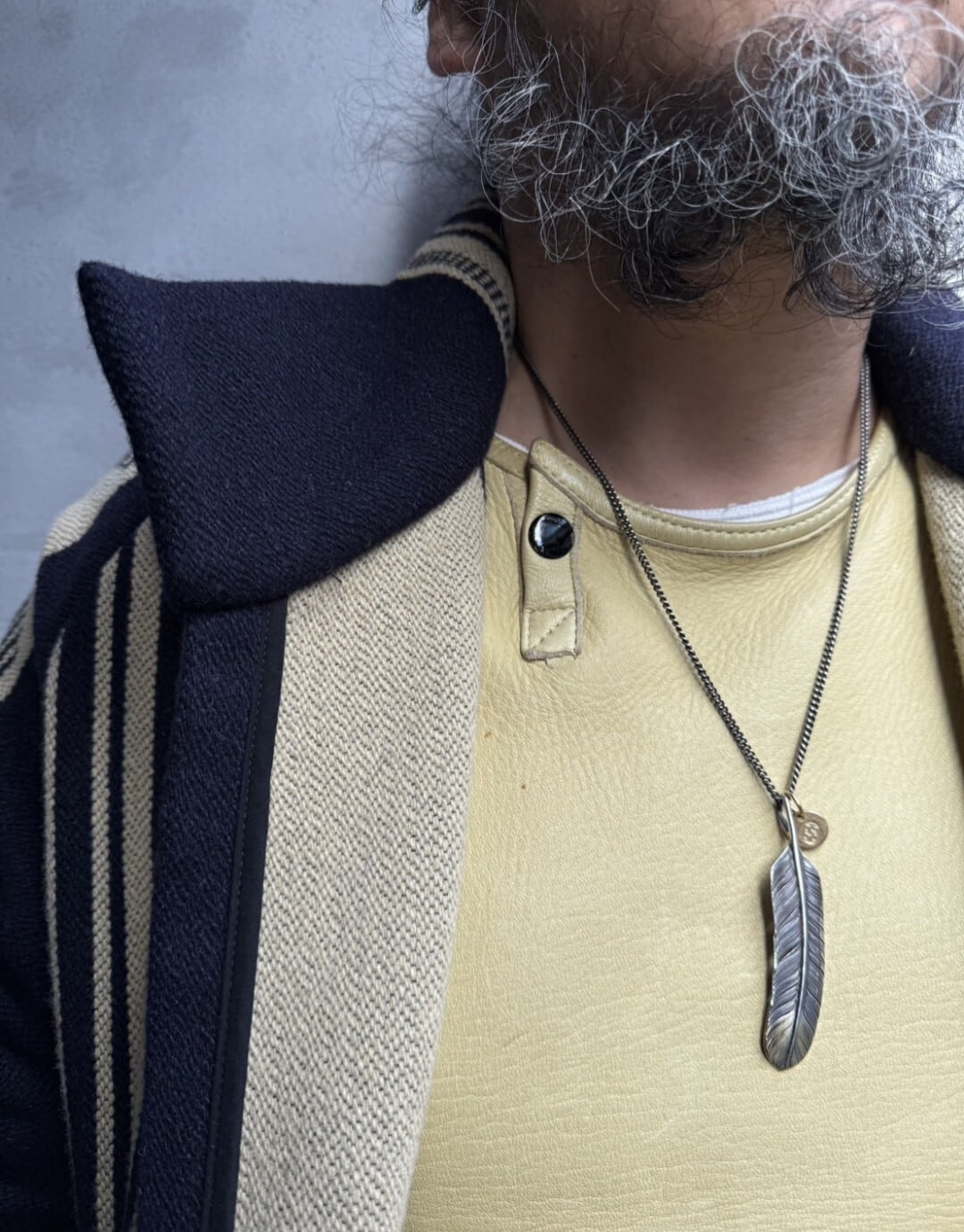 CHOLOSフェザー M 希少 ネックレストップ cholos チョロス