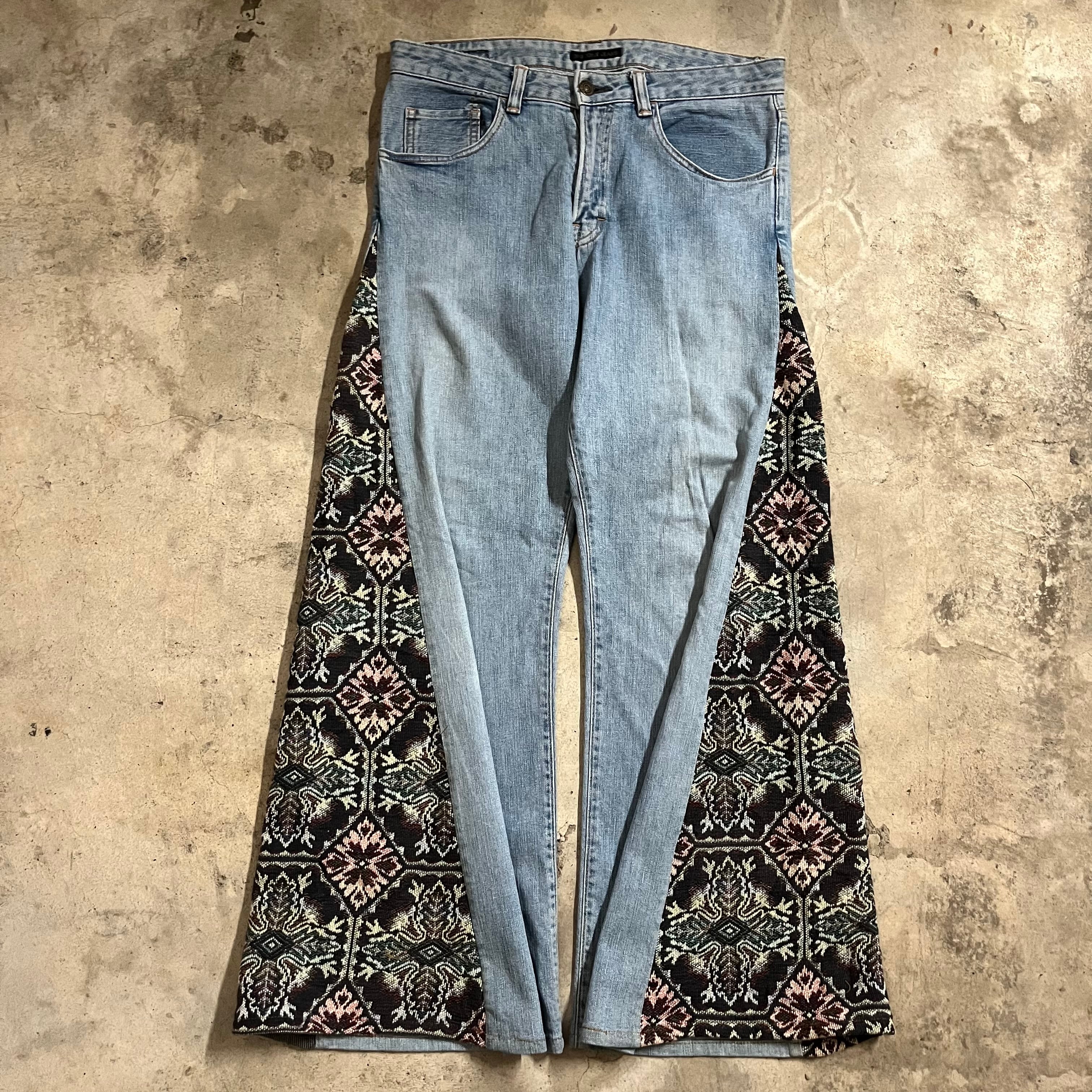 EINS_remake_collection〗US rag×flare denim pants/アメリカ ラグ 