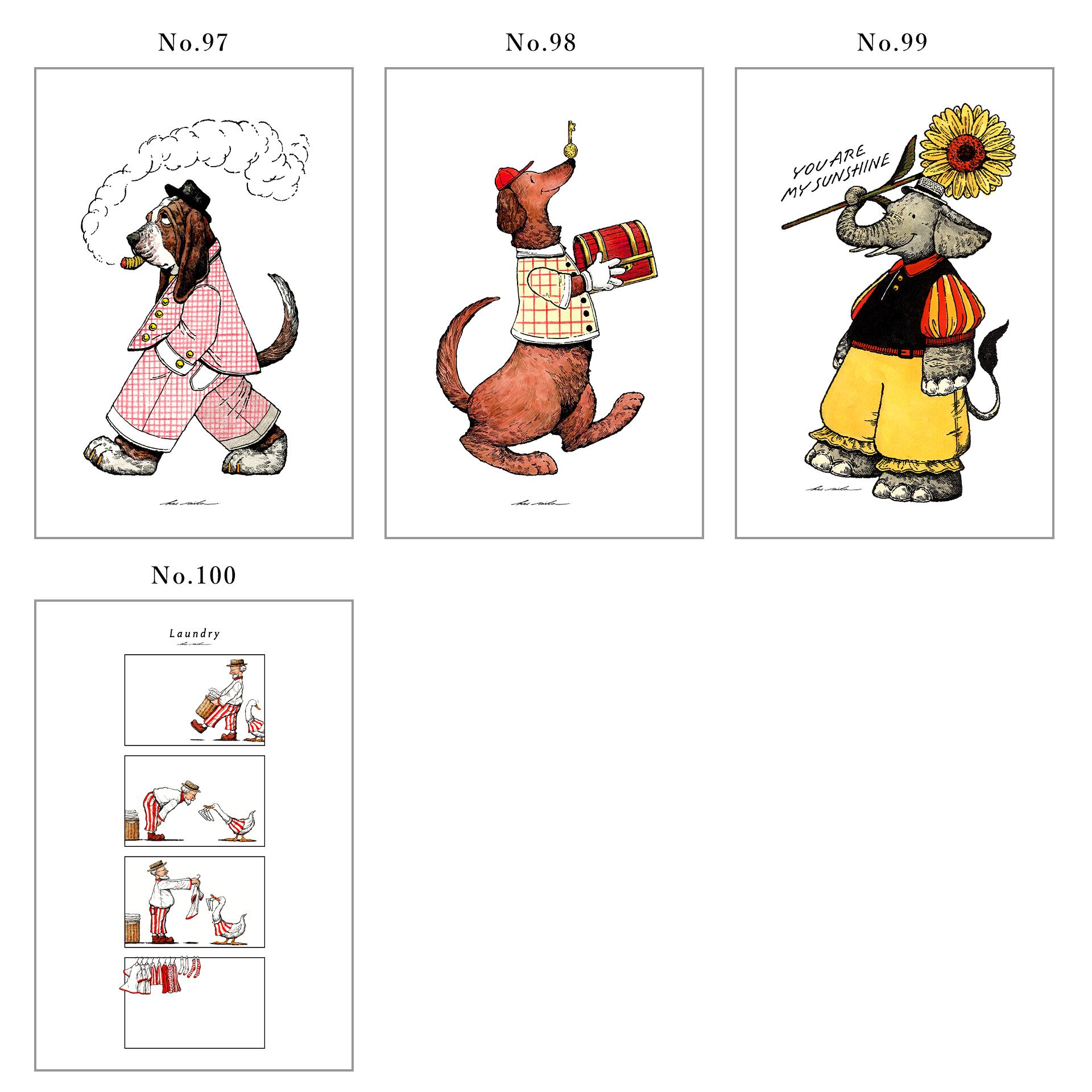 イラストカードランダム10枚セット（キャンバス加工 / 全100種類