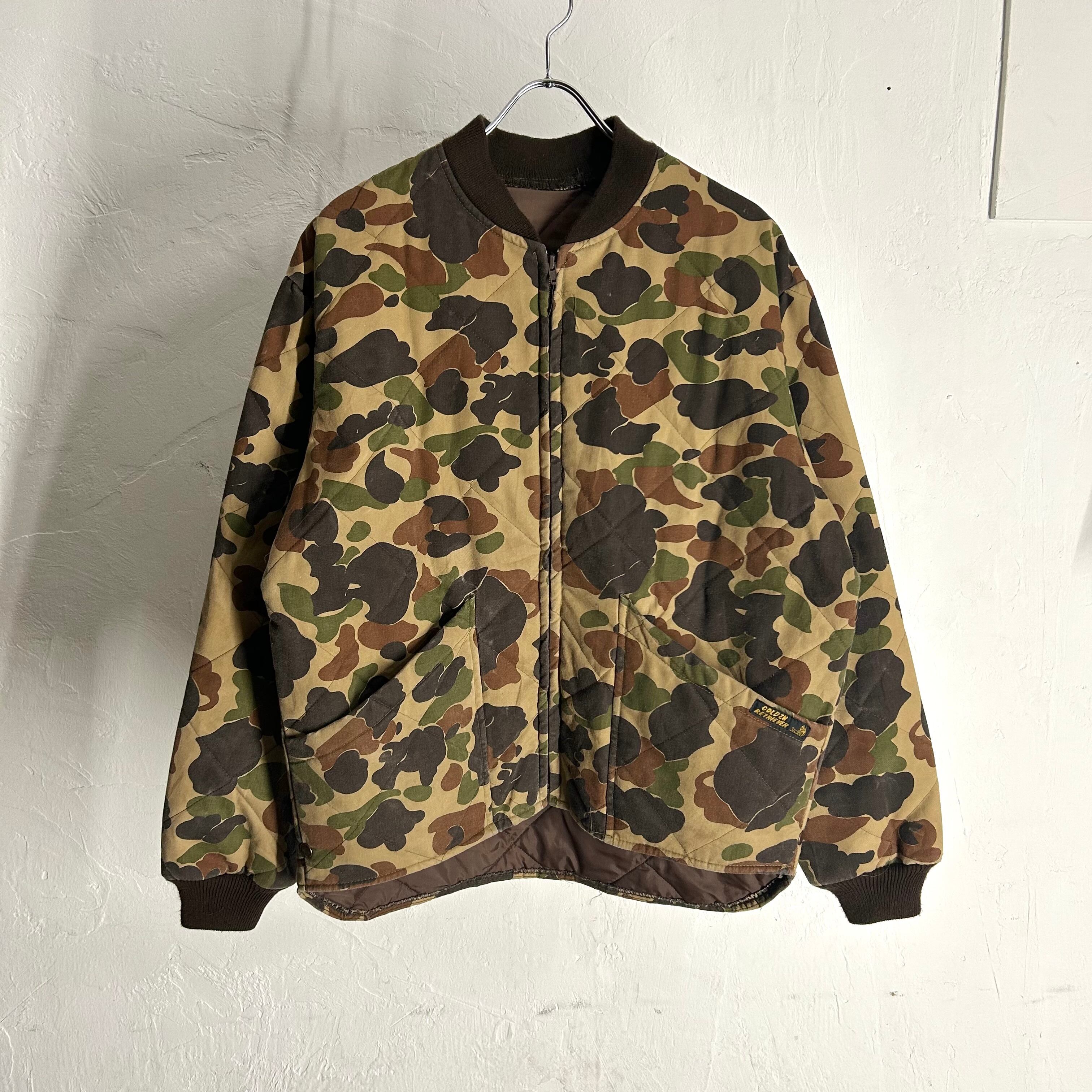 ~90s GOLDEN RETRIEVER Duck Hunter Camo Quilting Jacket
