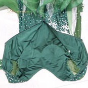 社交ダンス 衣装 スタンダードドレス ワンピース ドレス スタンダード フロート レース フリル 緑 デモ 競技 ダンス パーティ 発表会 ラメ クロッチ グリーン系 おしゃれ スカート 競技用 ドレッシー 美しい イベント用 レディース