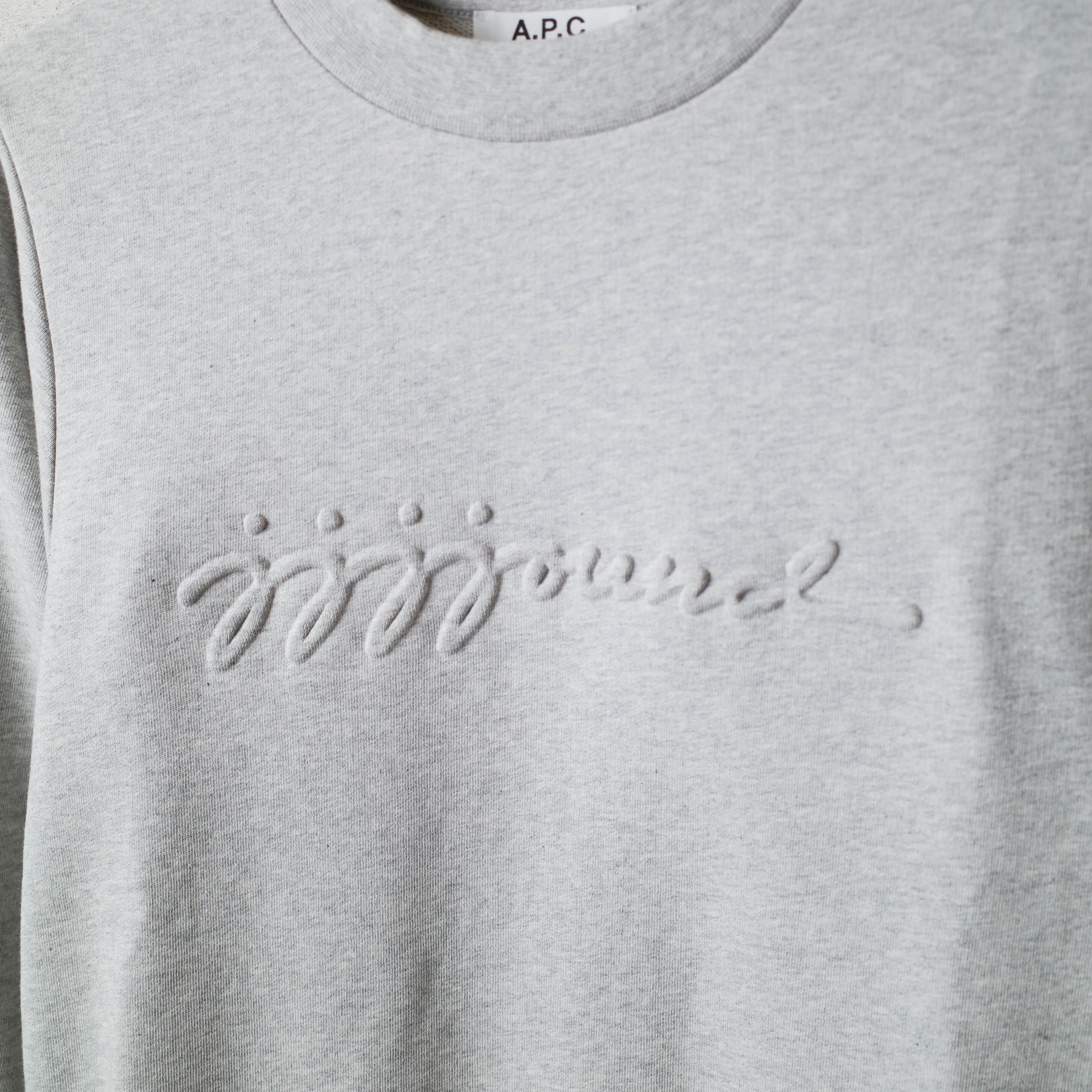 [NEW] A.P.C.×JJJJound / SWEAT JUSTIN COEAS-H27566 GRAY