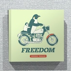 FREEDOM　ペンギン　ファブリックパネル