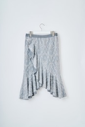 Frilled lace skirt