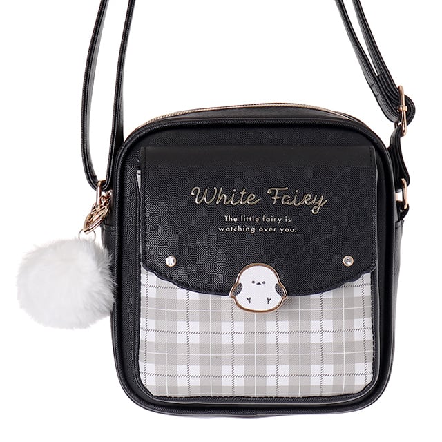 C24184】Coboca＋合皮チェックシマエナガホックスクエア