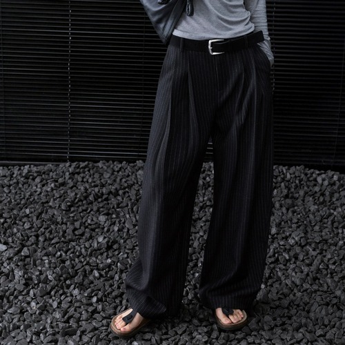 ピンストライプタックパンツ ・23760