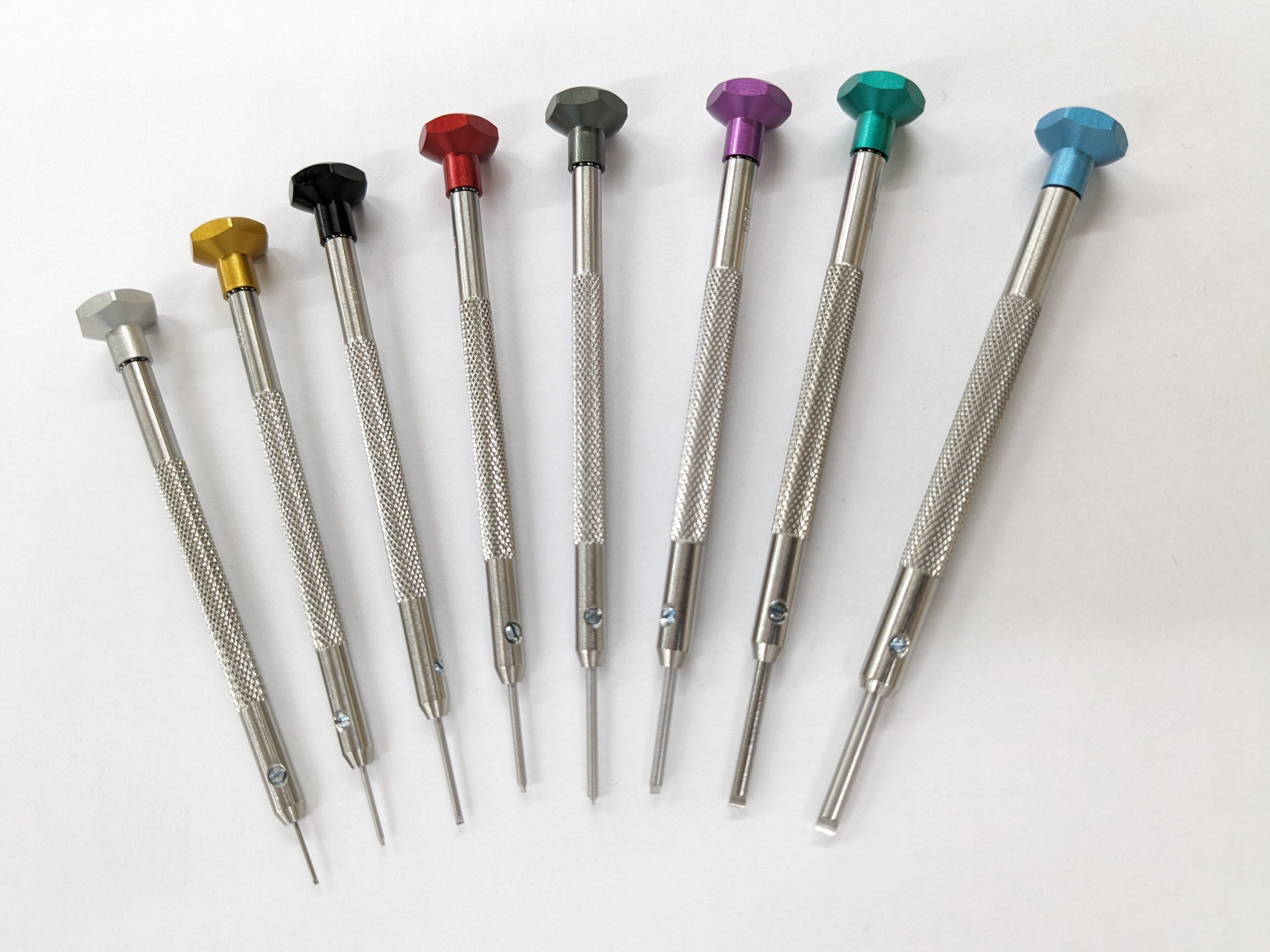 A☆F 189.770NEW 台付8本組 高級精密マイナスドライバーセット （先端T