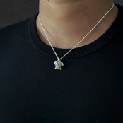 Hawaiian Double Honu Necklace〈S925〉