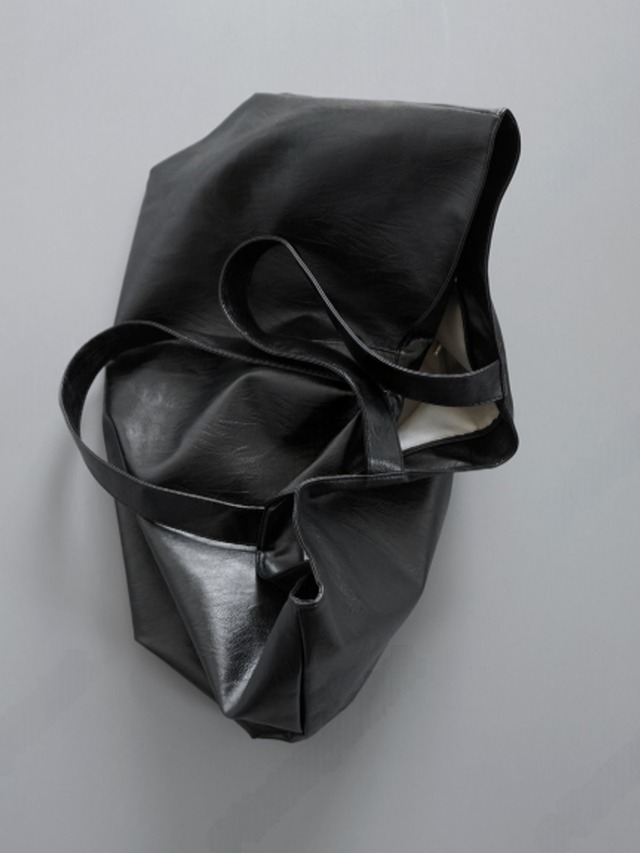 Faux Leather Large Tote Bag