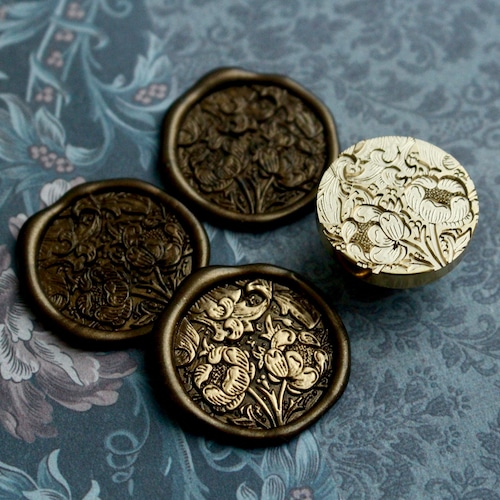 Wax seal stamp │ Bachelor's Button【25mm】