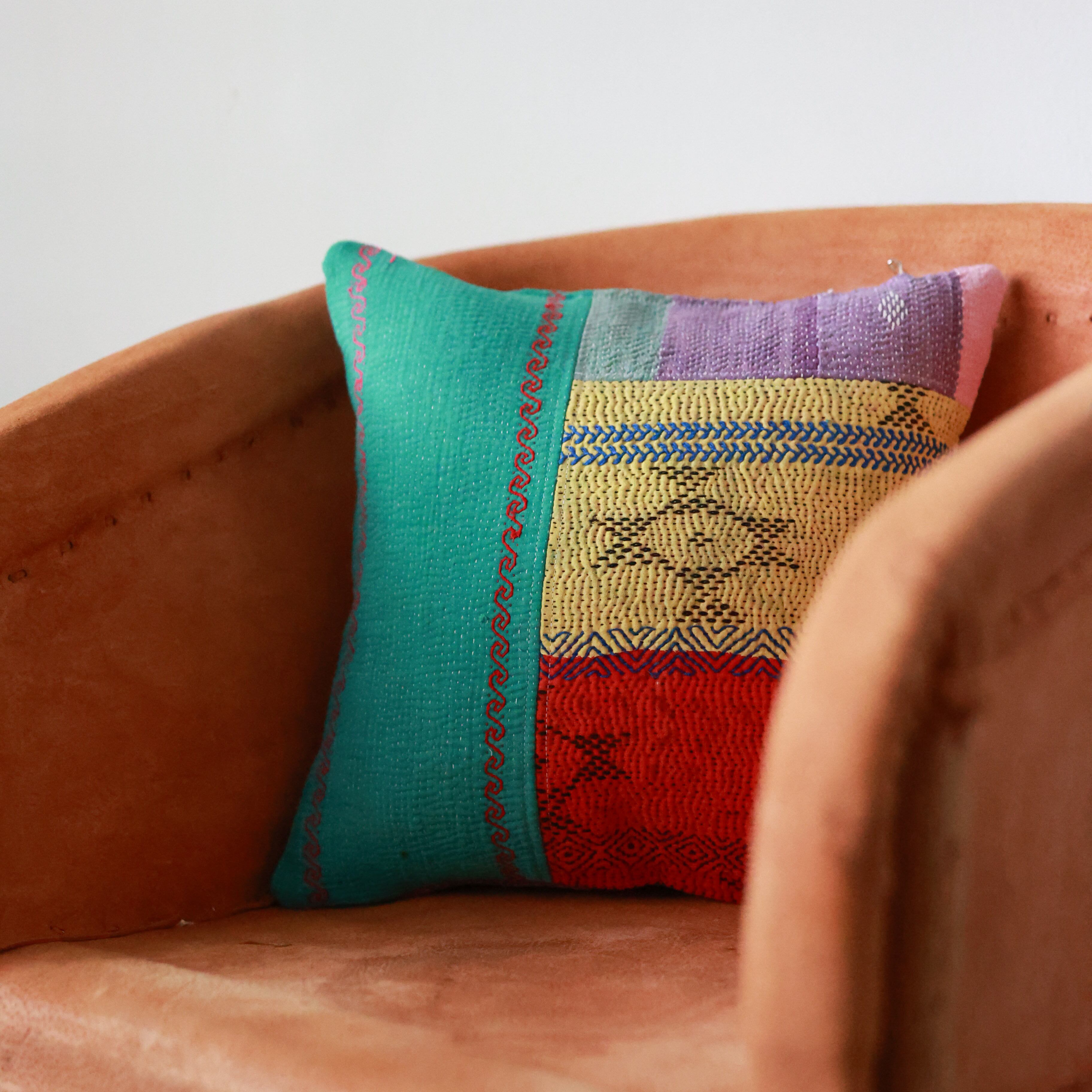【寒波SALE】オールハンドメイドのセミアンティークカンタキルト＜C＞ Kantha / ヴィンテージキルト | Et cetera
