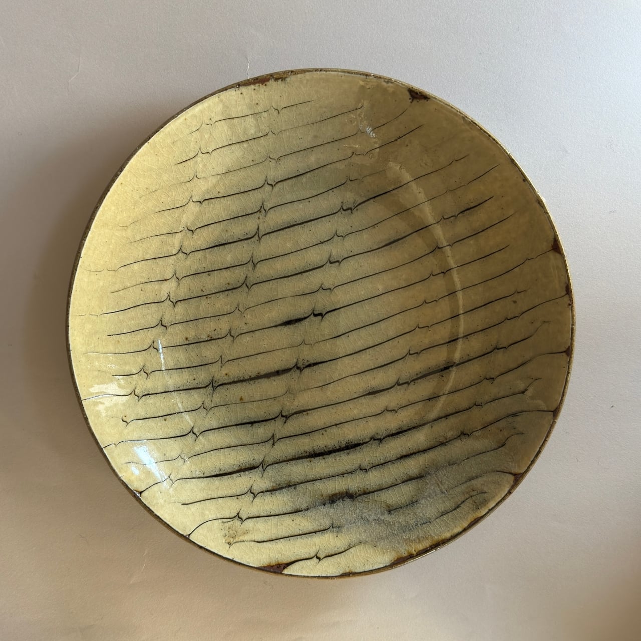 齊藤十郎】スリップウェア 8寸皿 E | kiguu