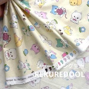 Cdr382-1◆50cm◆S◆綿100%シャーティング生地◆レトロネコ柄