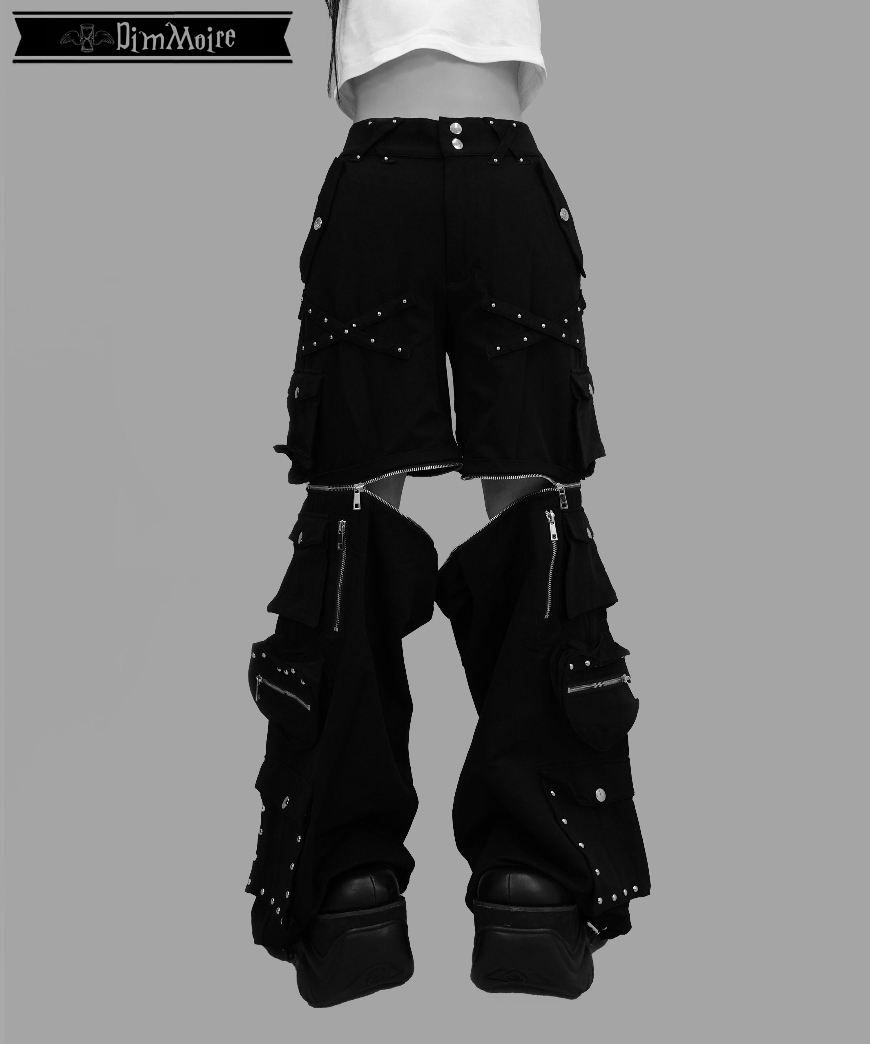 スタッズカーゴパンツ【Black】 | DimMoire