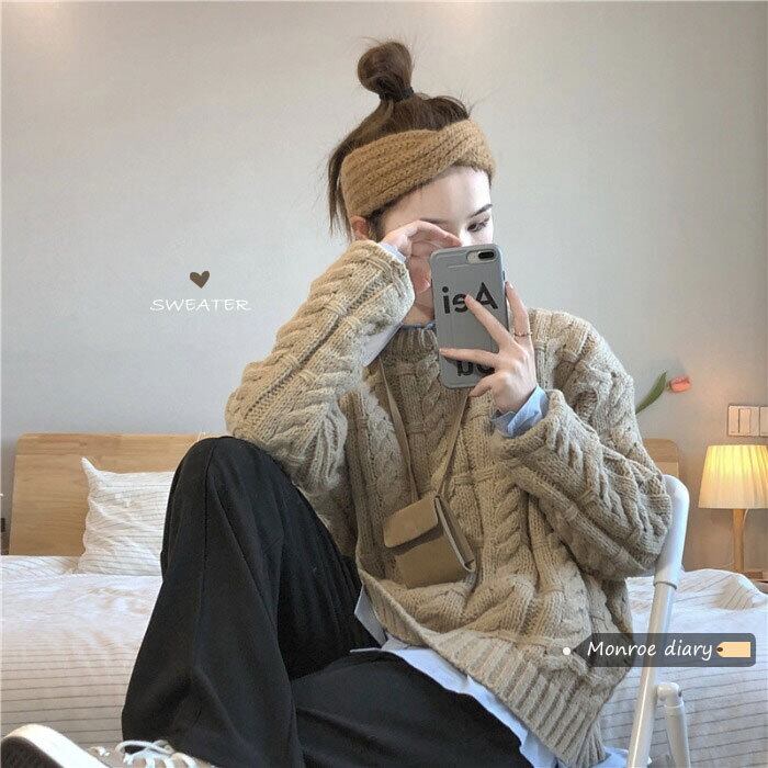 スタンダードセーター ルーズニット スプリングトップス ジャケット レトロ 春物 モンロー81274032618