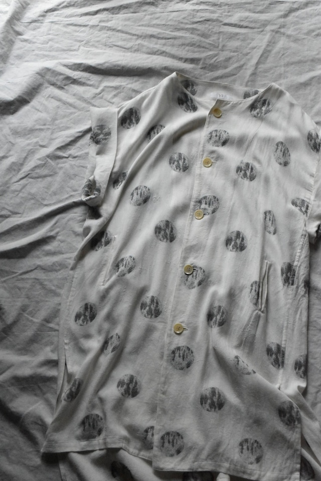 "Y's" White base black dot one-piece