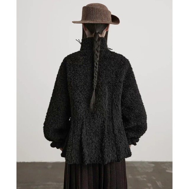 Beads toggle boa jacket C1421