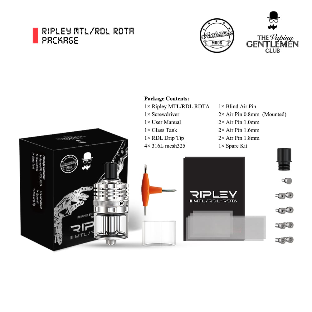 Ripley MTL RDL RDTA by Ambition mods リプリー カラー ブラック