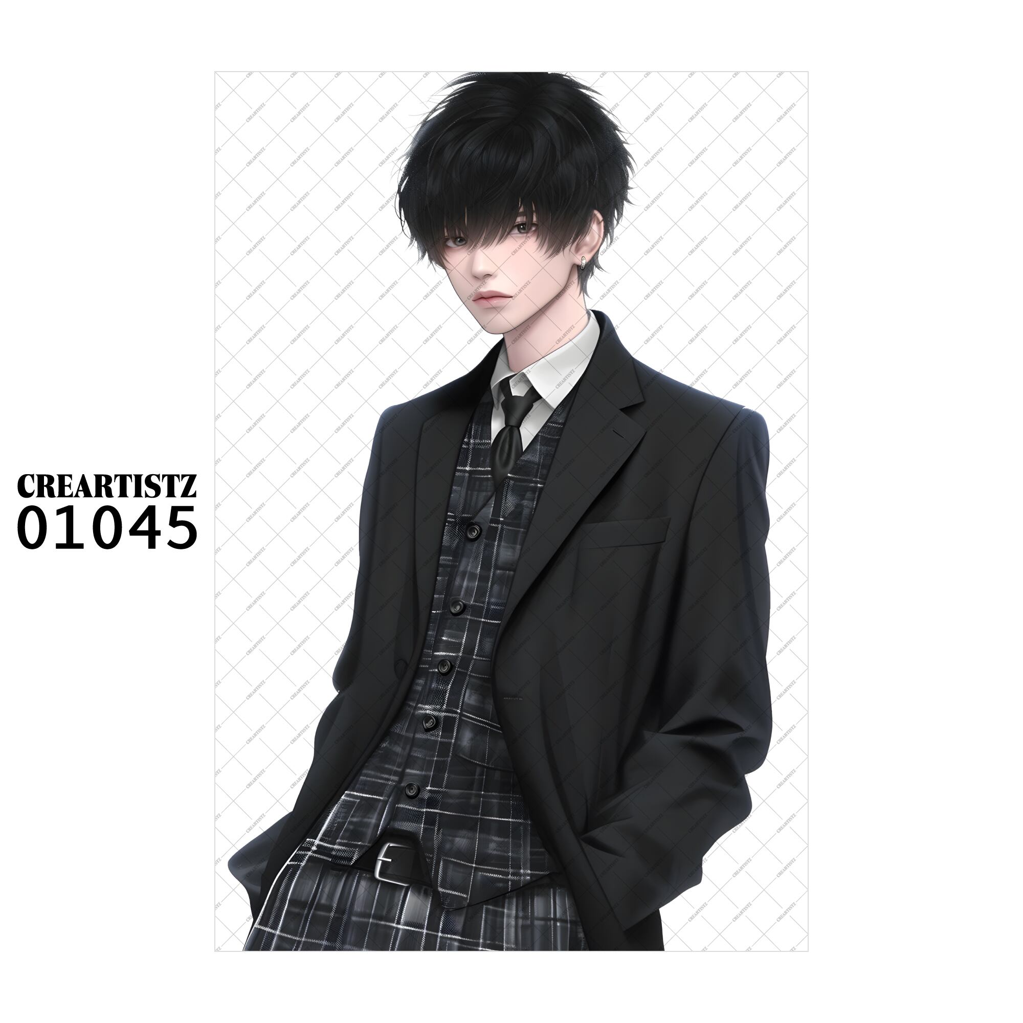 01045 ボーイ クール オリジナル ペーパー/ステッカー 4枚セット CREARTISTZ