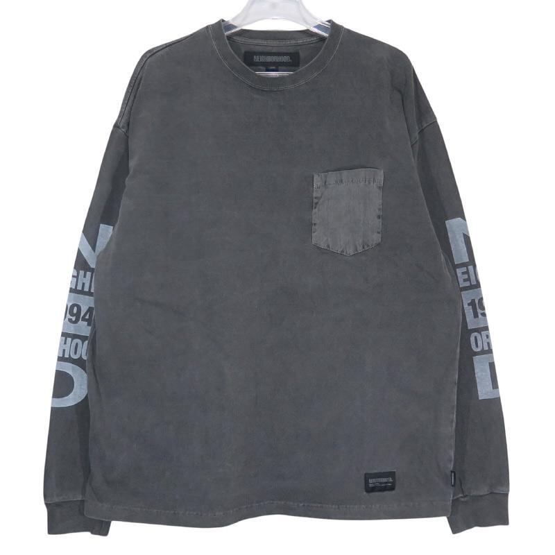 NEIGHBORHOOD ASSC 20AW 原宿限定 ロンT グレー Mサイズ NEIGHBORHOOD ASSC 20AW 原宿限定 ロンT グレー Mサイズ