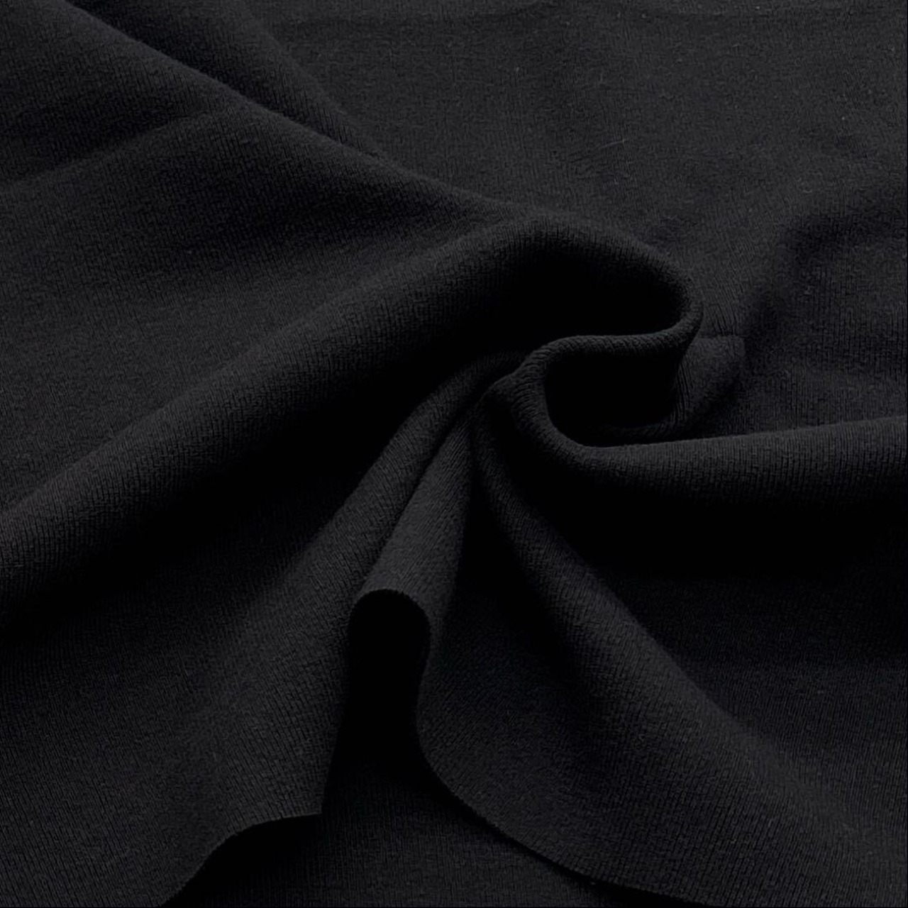 ★TB786◆2m◆SALE◆綿100%フライスニット生地◆ブラック