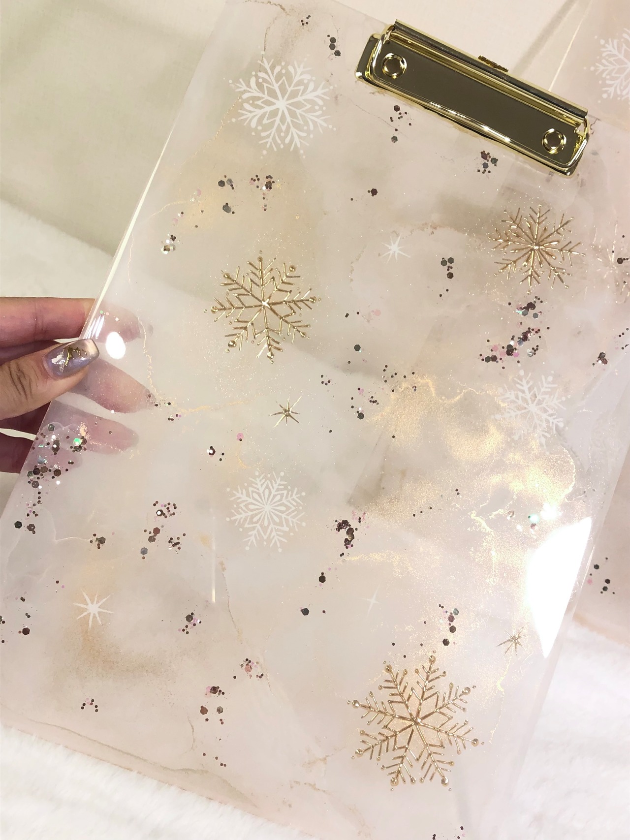 A4クリップボード　ダイヤモンドダスト