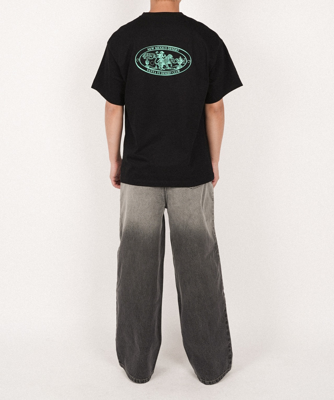 【#Re:room】SKULL COWBOY PRINT T-SHIRTS［REC838］