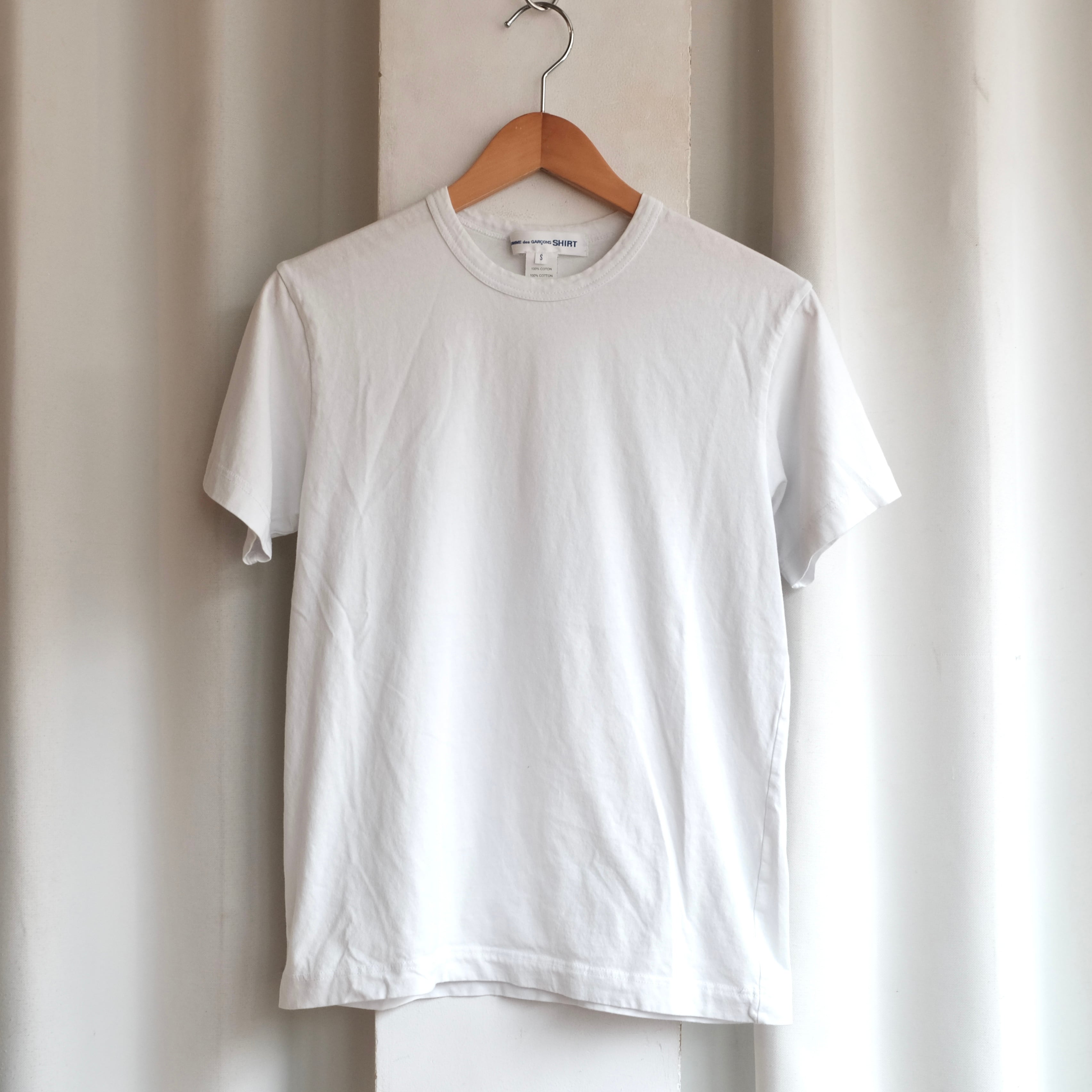 COMME des GARÇONS カットソー白Sサイズ新品未使用送料無料 COMME des GARCONS SHIRT 未使用品 S/S T-SHIRT WHITE | safarionline