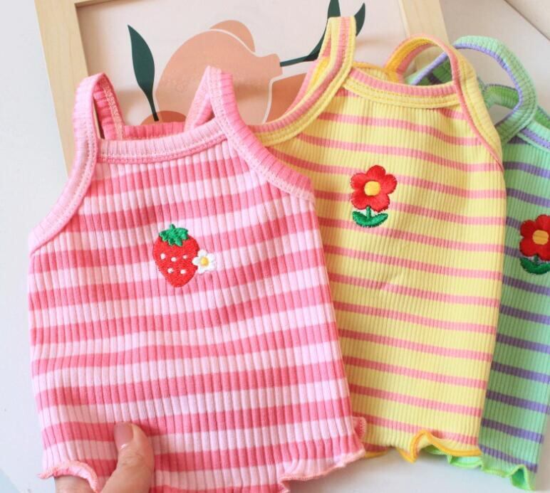 《予約》№2101619 ワンポイントボーダーキャミ