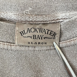 【BLACKWATER BAY】刺繍ロゴ スウェット トレーナー ゆるだぼ オーバーサイズ XL アメリカ古着