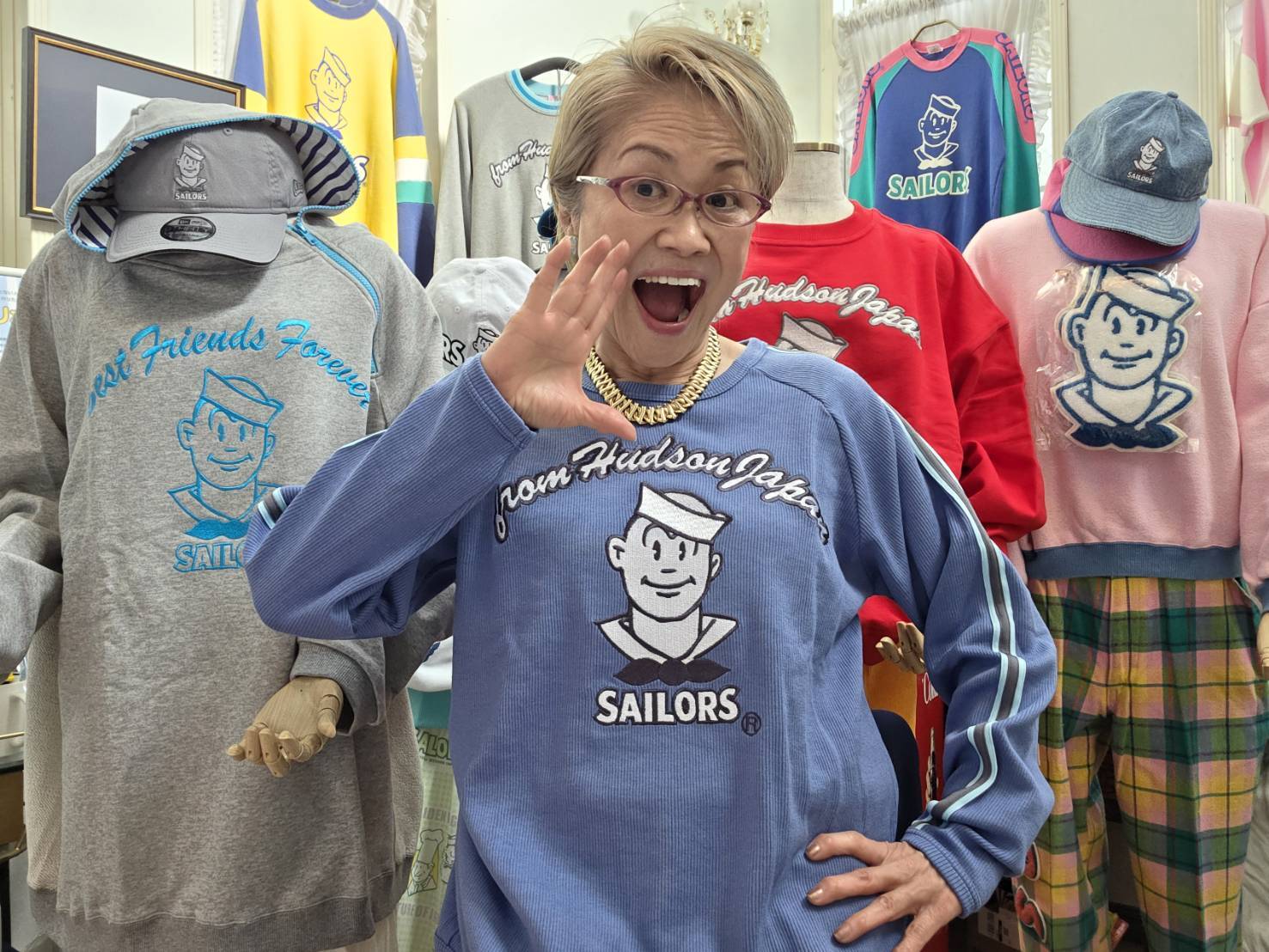 ソフトコットンロングスリーブ ブルー【2】size | セーラーズsailors