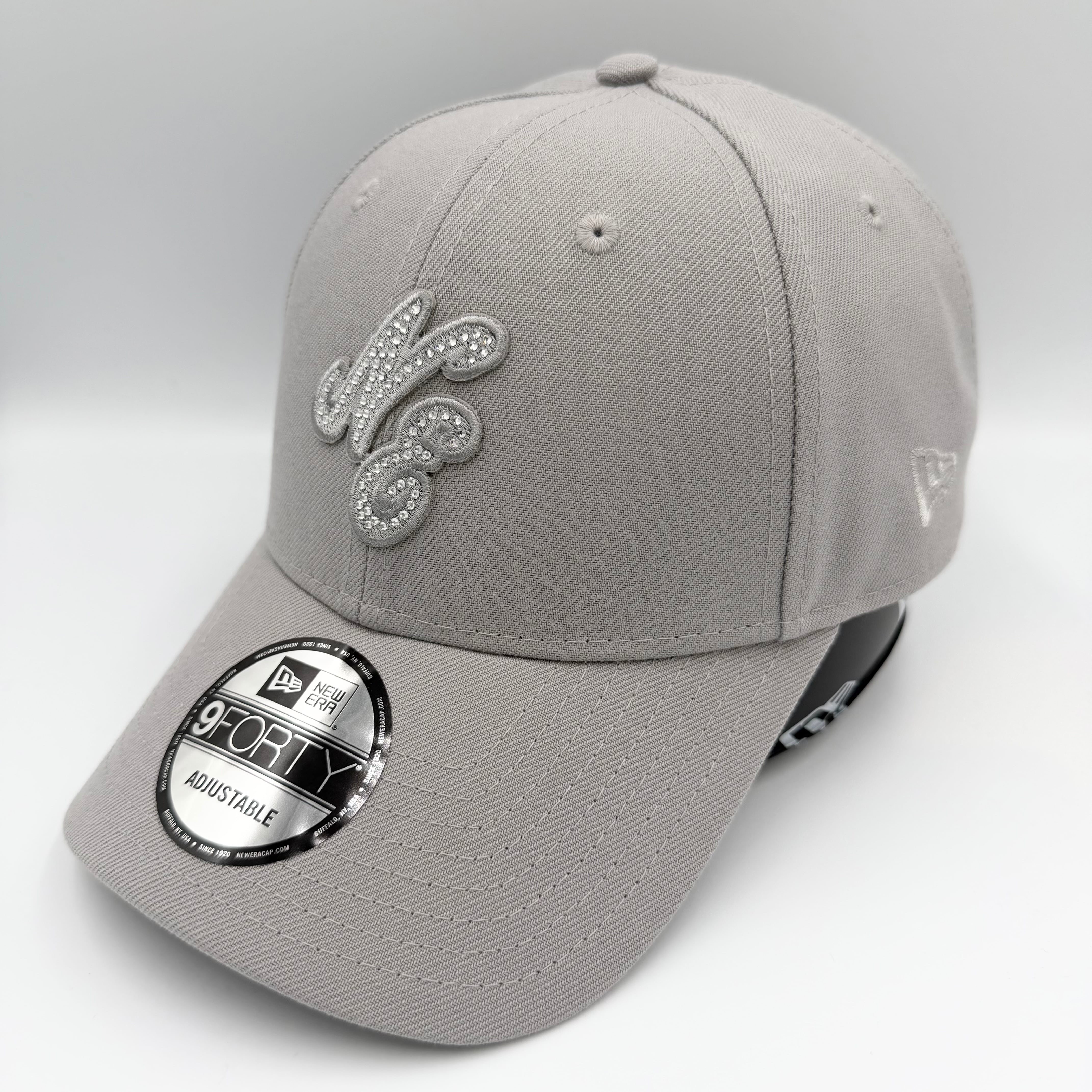 NEW ERA 9FORTY/940 ラインストーン/Rhinestone クラシックロゴ Gray