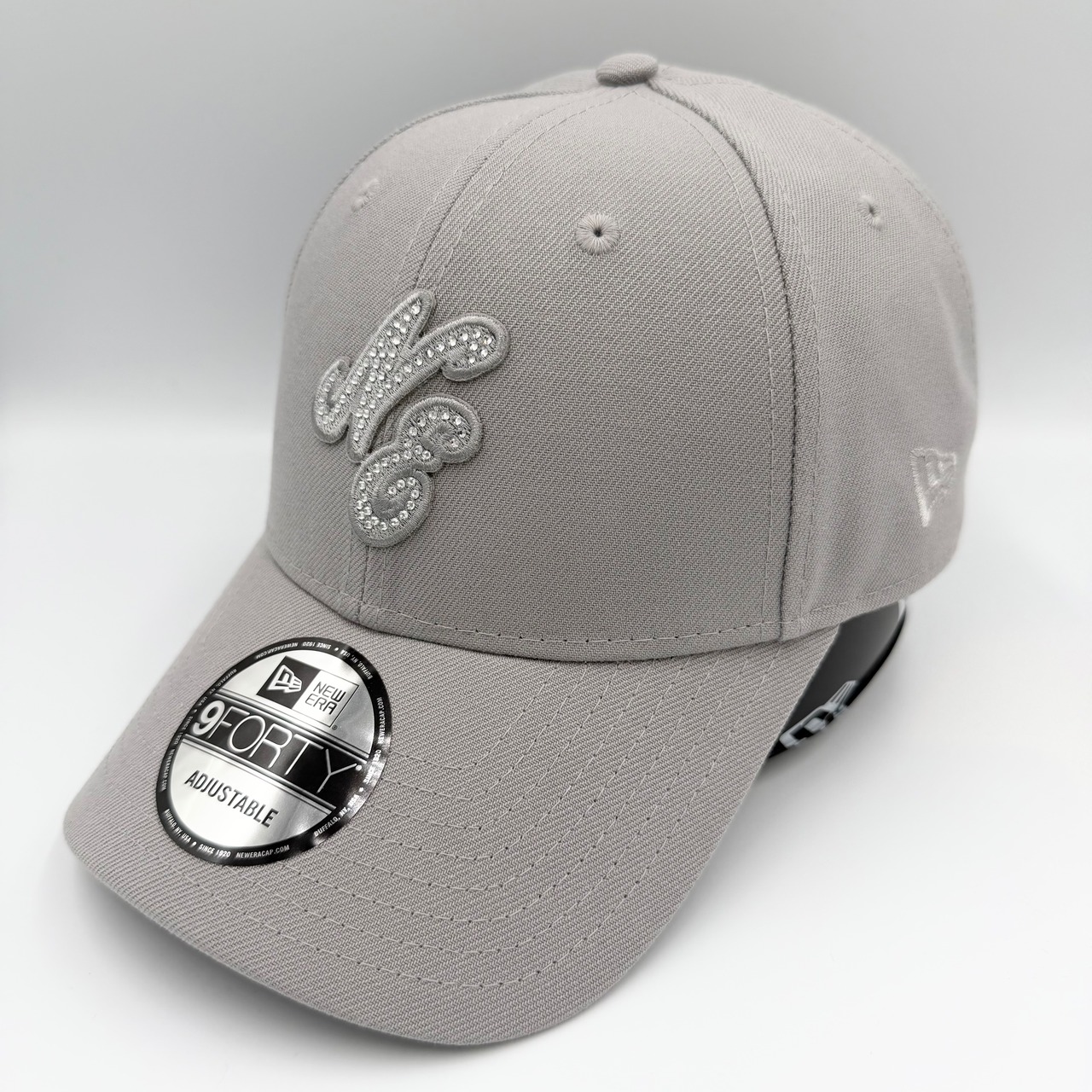 NEW ERA 9FORTY/940 ラインストーン/Rhinestone クラシックロゴ Gray
