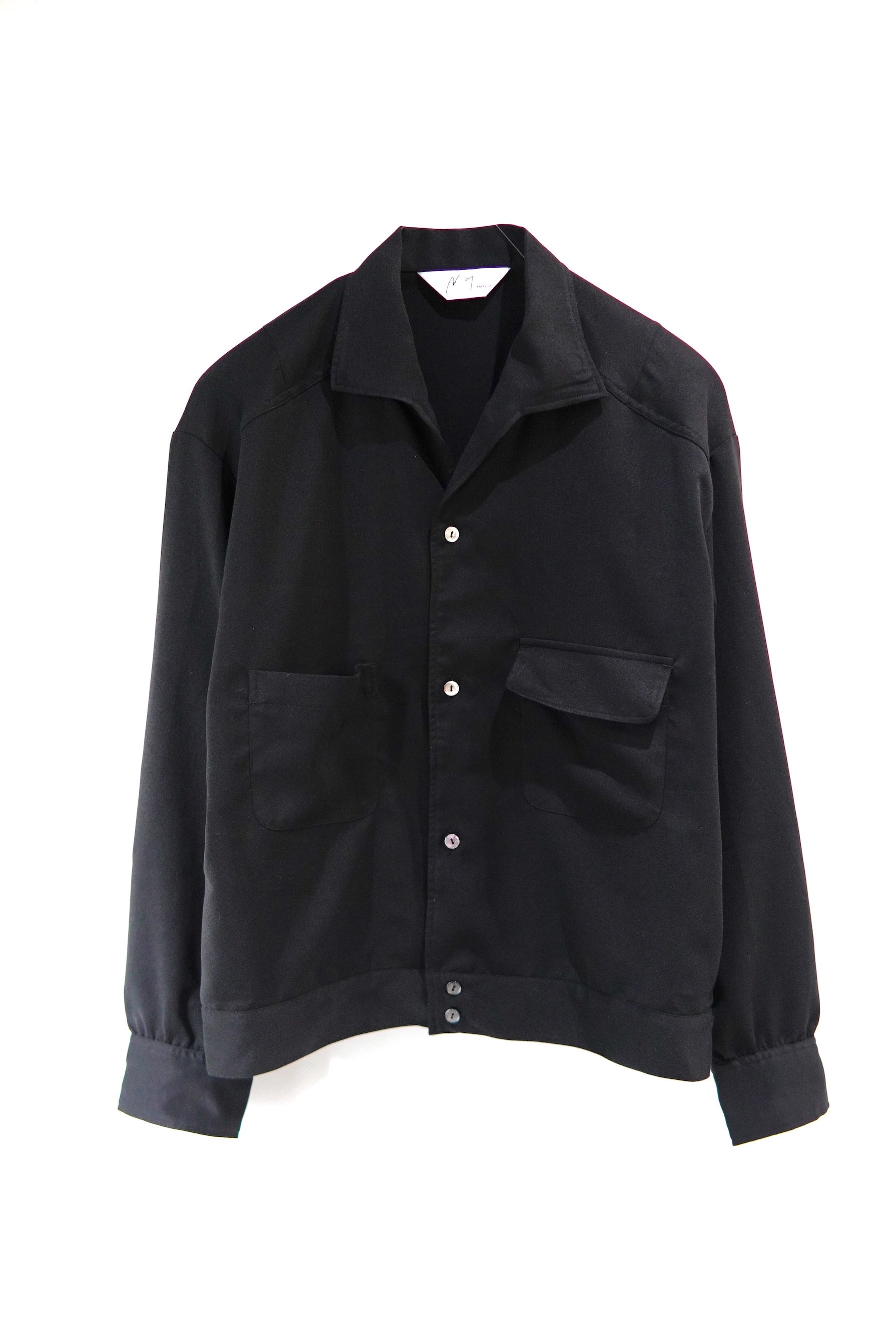 ANCELLM / VEGAN SUEDE OPEN COLLAR SHIRT / ANC-SH93 | POETRY