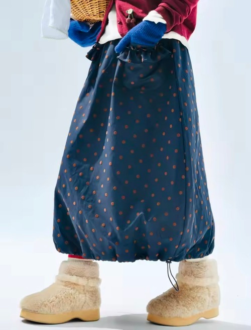 imakokoni　オリジナルカラーオリジナルドットスカート　255282