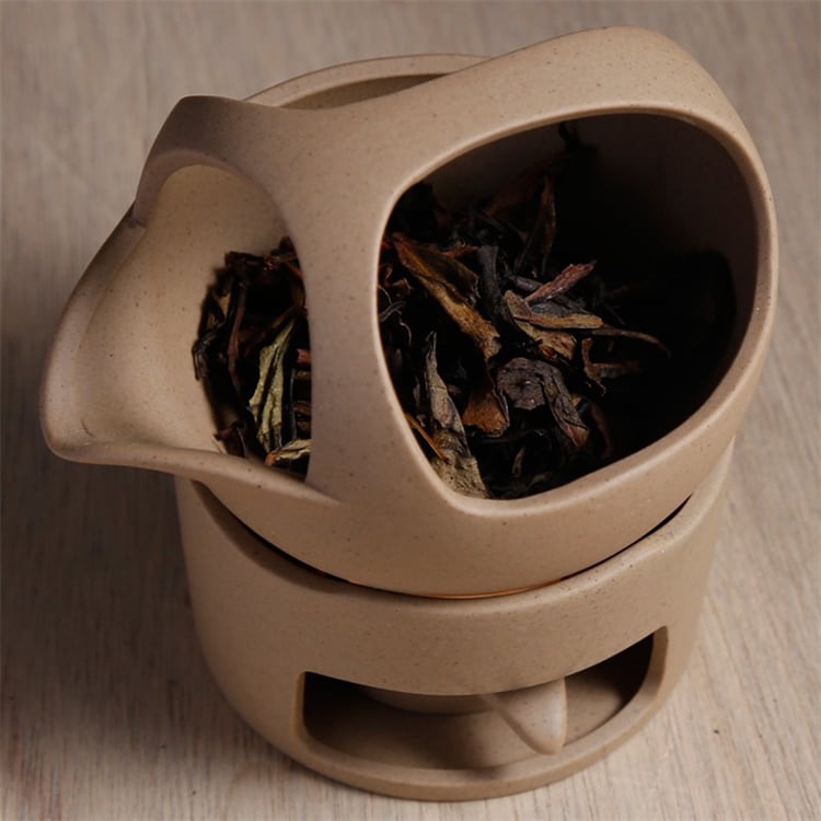 粗陶焼茶器 ほうじ茶炉体 温茶 燻茶缶 茶葉提香器 醒茶器 香器 陶磁器
