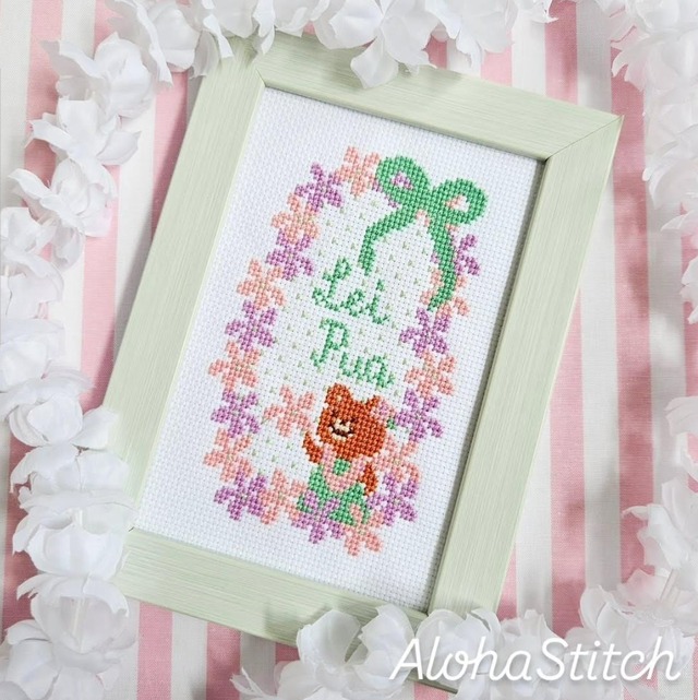 キット】ハワイアンキルト(ブルー&グリーン) | Aloha Stitch*クロス