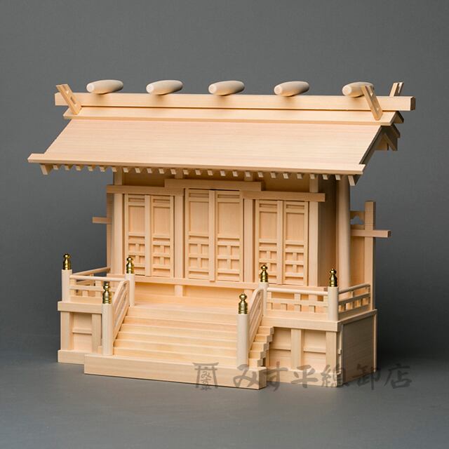 横通三社宮 板屋根 1尺8寸 力柱付