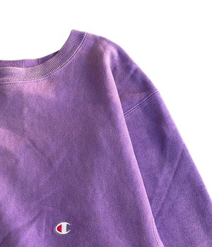 Vintage 90s L Champion reverse weave sweatshirt -Purple plain-