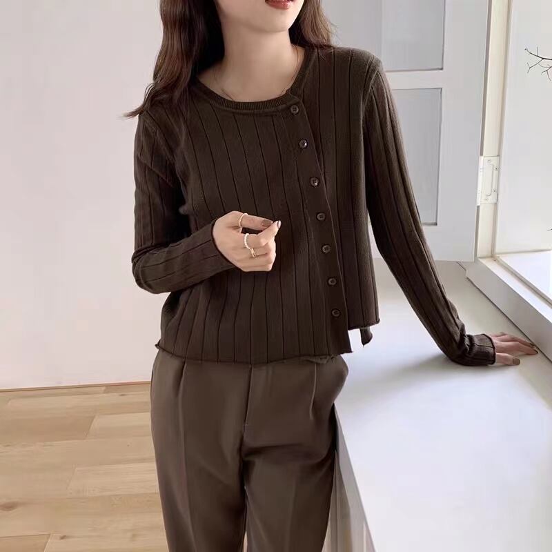 アシンメトリー　変形カーディガン　AJ111-536