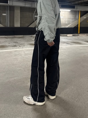 Nylon Snap Patch Lined  Pants (3color)
