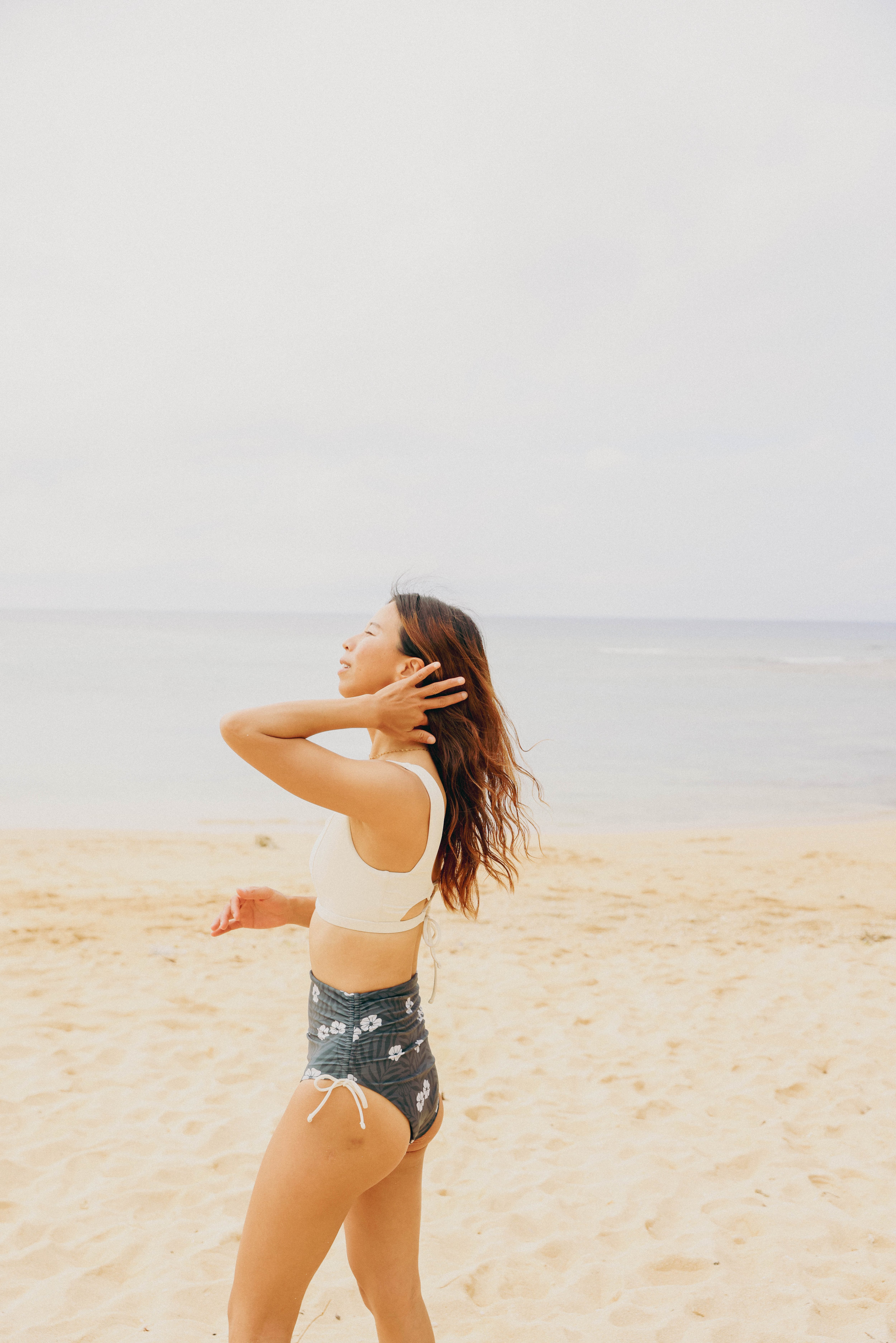 ♻TROPIC HIBISCUS SURF TANK BIKINI | kaipuni