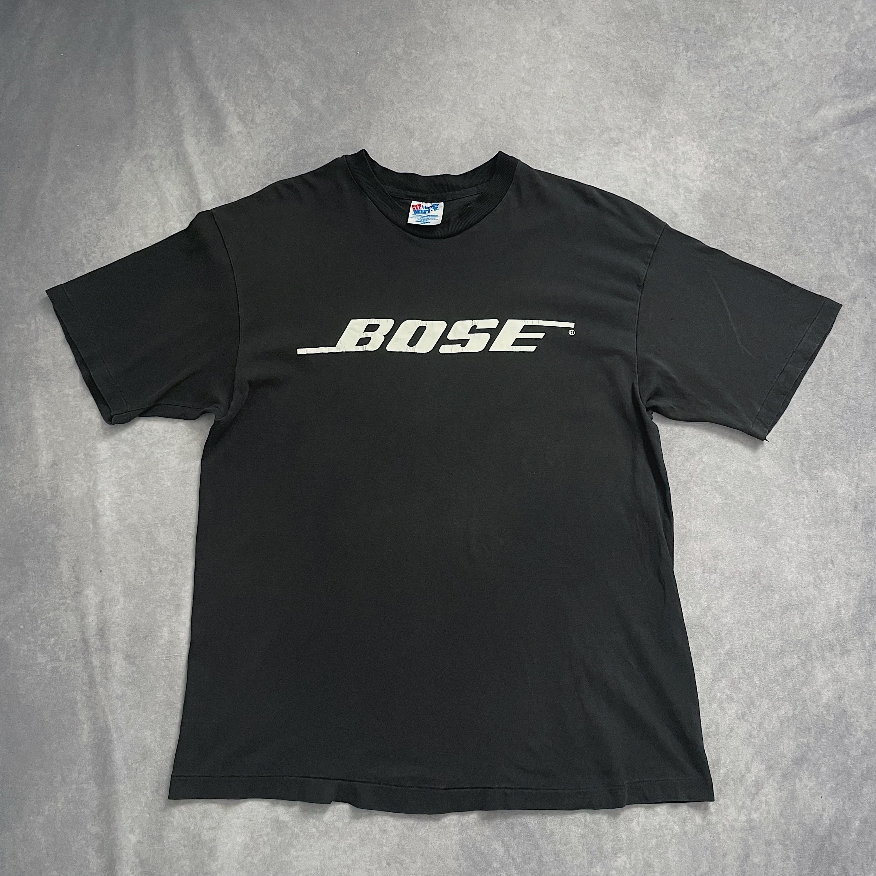 90s 00s Hanes BOSE ボーズ Tシャツ ブラック 企業系 90s 00s Hanes BOSE ボーズ Tシャツ ブラック 企業系