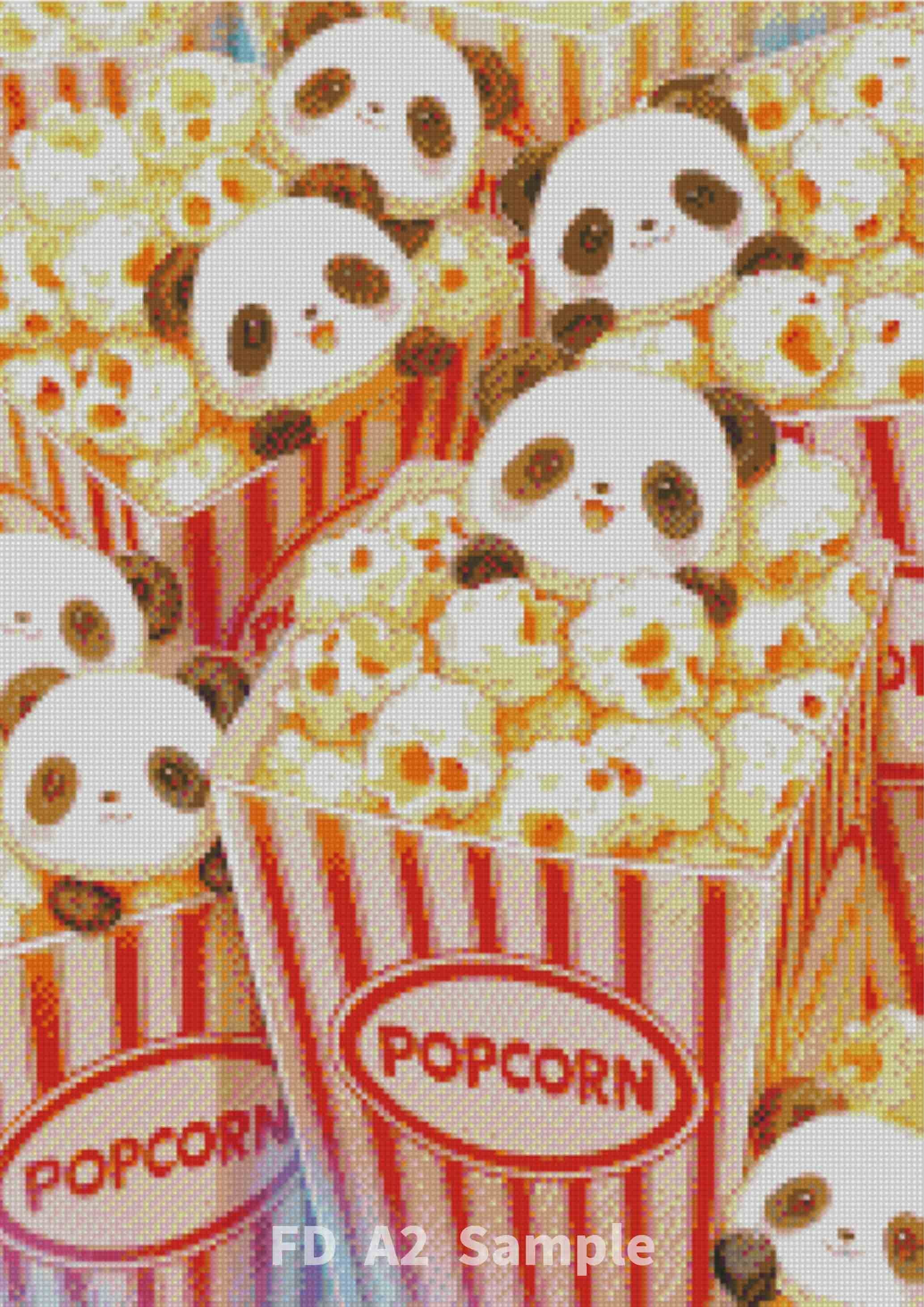 ダイヤモンドアート A2 PANDA POPCORN (通常/フルAB/樹脂AB/フルFD