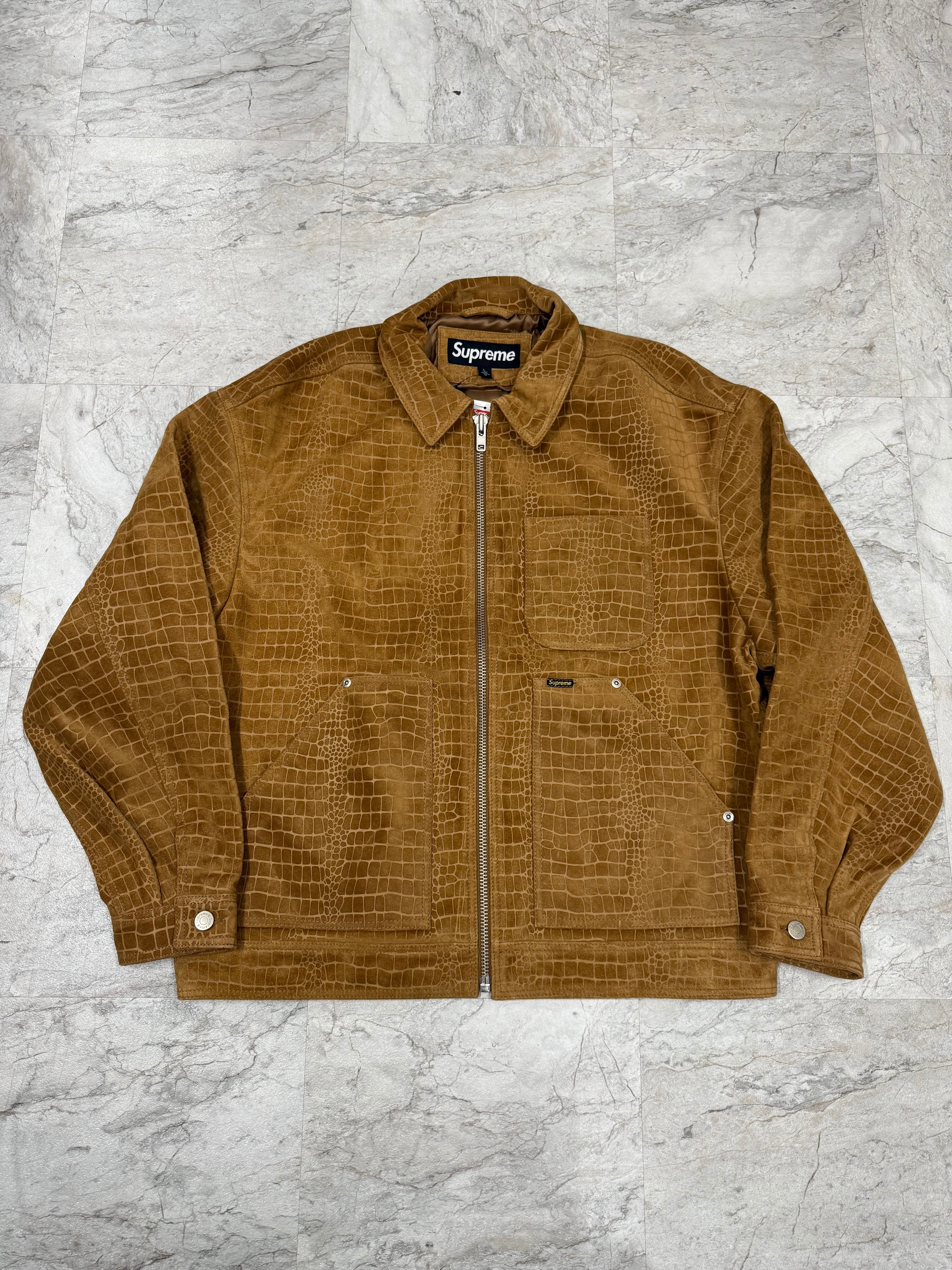 Supreme suede work jacket croc