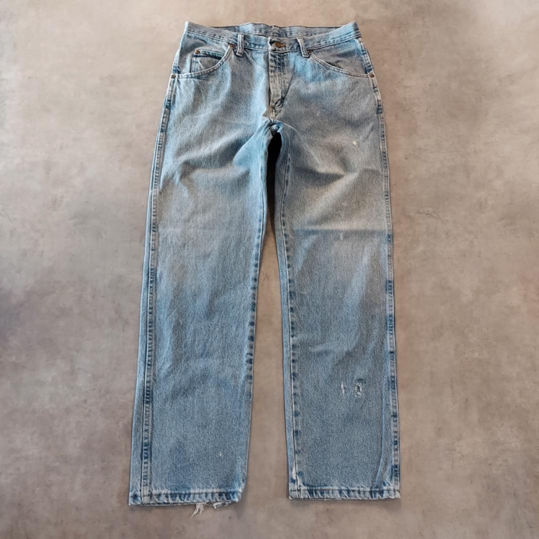 Wrangler ラングラー W32 ブルーデニム ボトム 古着 青 14065