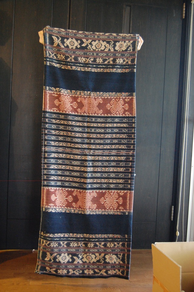 伝統的イカット 手織り ビンテージ古布 （ヴィンテージラリーキルト  