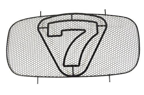 3FP471D ノーズコーングリル、ビッグ7、ブラック、ヘックスメッシュ、620