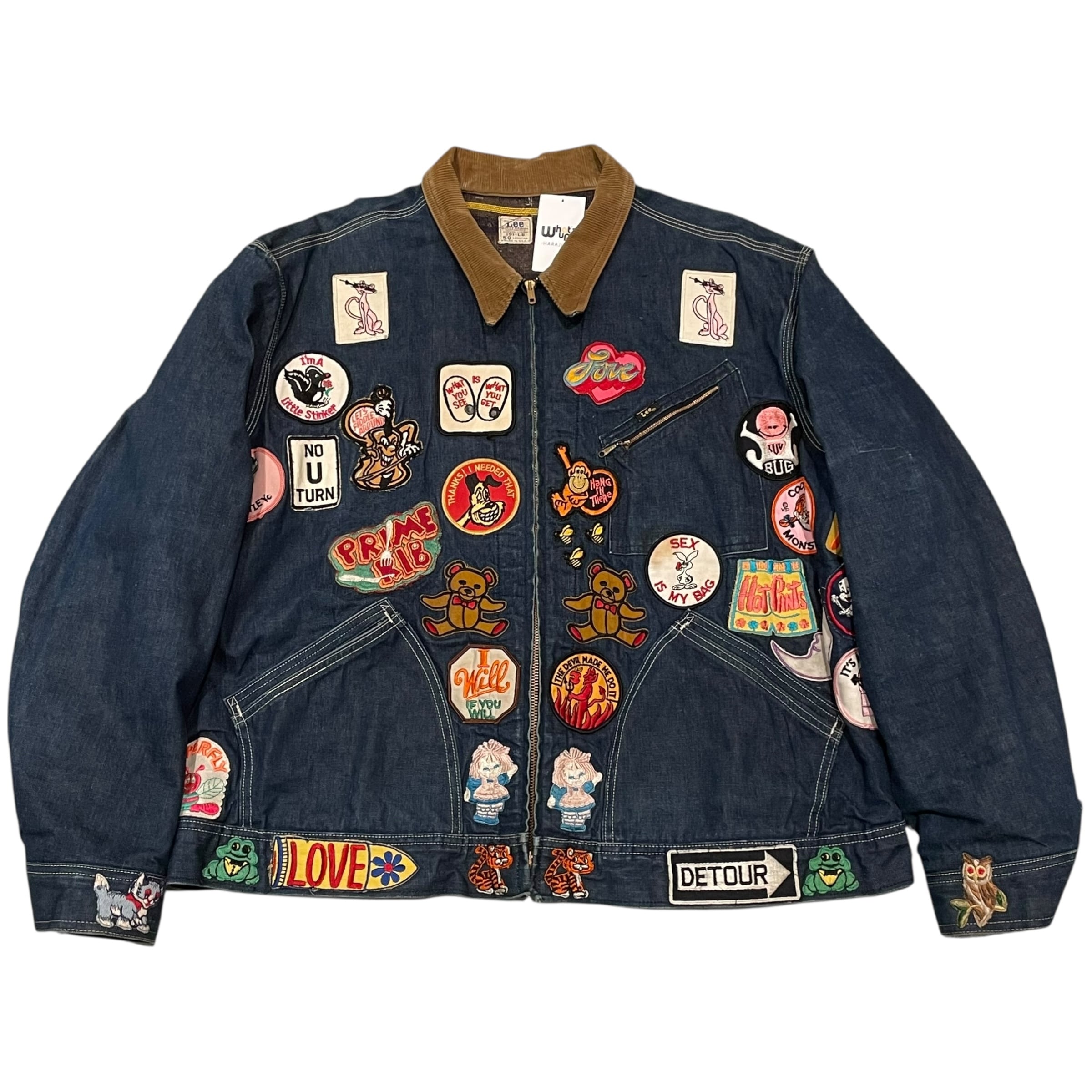 1960s Lee 191-LB "Wappen custom" denim zip jacket