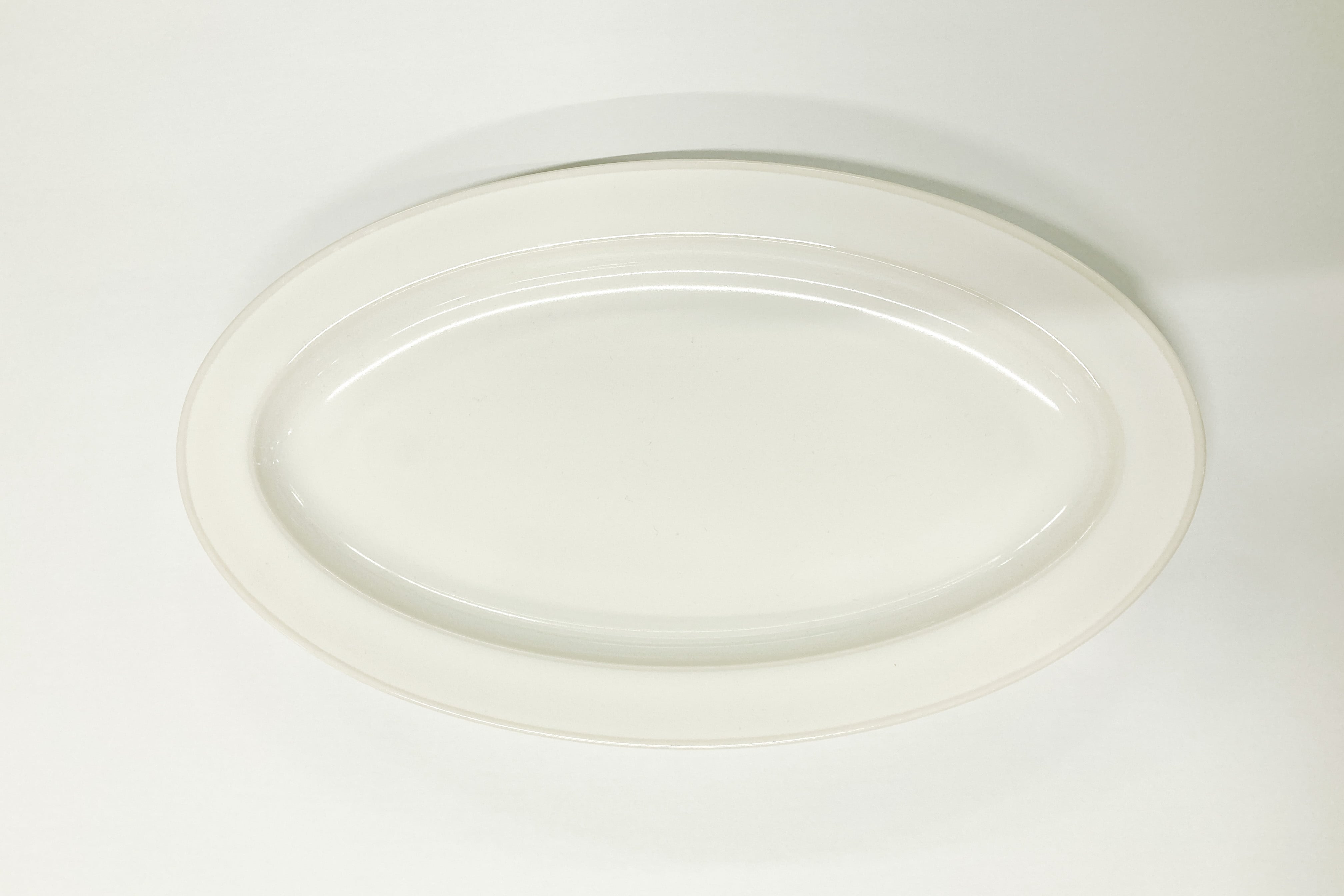 ラッカ 24cm ポワソン浅皿 ミルキーホワイト racca miyama 深山 美濃焼